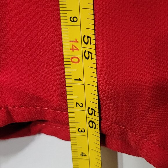 Sugarlips NEW Women's Red Off Shoulder Pink Ruffle Loose Maxi Dress Size S NWT - Picture 10 of 12